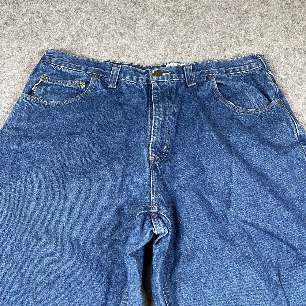 Carhartt Mens Relaxed Fit Straight Leg Blue Denim Jeans 38x30 Medium Wash 381-83 - Picture 3 of 12